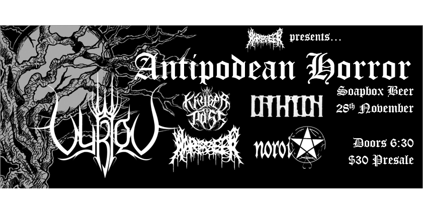 ANTIPODEAN HORROR - Vyrion, Khyber Pass, Warpseer, Orthicon, Noroi