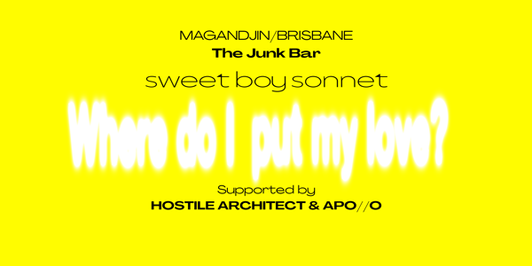 SWEET BOY SONNET - The 'Where Do I Put My Love?' Tour