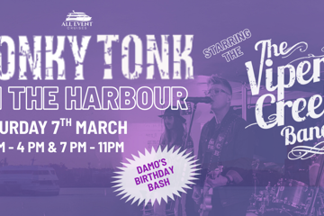 Honkytonk on the Harbour - Damo's Birthday Bash! Starring the Viper Creek Band - 12pm to 4pm