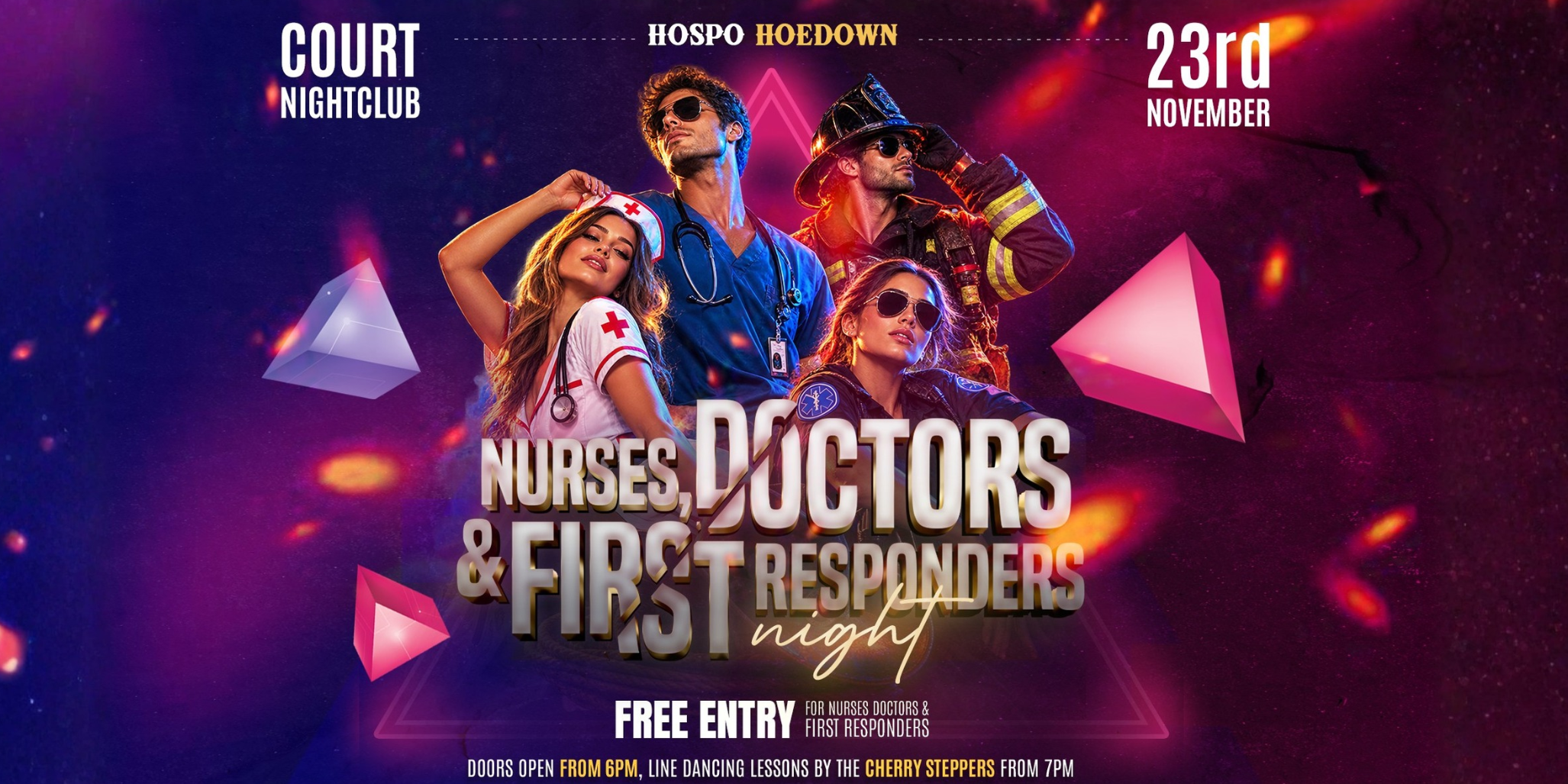 Hospo Hoedown: 23rd November 2026 - Nurses, Doctors & First Responders Night