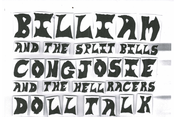 Billiam And The Split Bills Maybe LP Launch with Cong Josie And The Hell Racers and Doll Talk