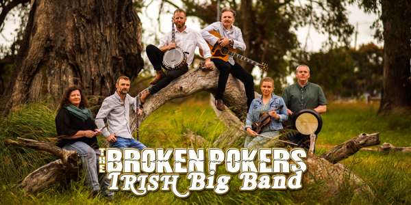 The Broken Pokers Irish Big Band - Christmas Concert live at Lyric's Underground - Concert poster