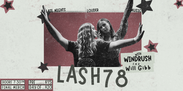 LASH78 - Live at The Barwon Club live at Barwon Club Hotel - Concert poster