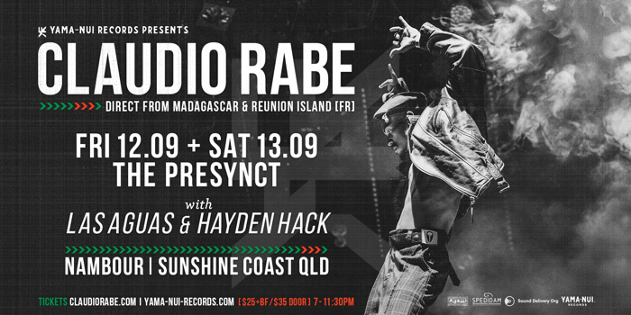 CLAUDIO RABE - Direct from Reunion Island [FRANCE] with LAS AGUAS & HAYDEN HACK (SHOW 1)