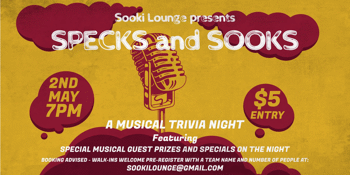 Sooki Lounge Trivia: Specks and Sooks