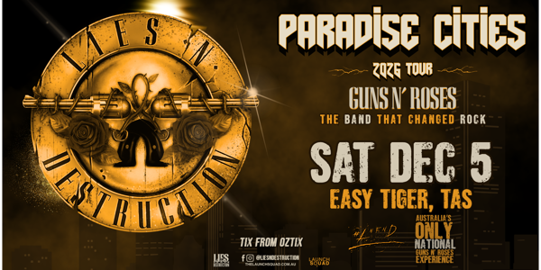 Lies N' Destruction - Paradise Cities Tour live at Easy Tiger in St Helens on December 05, 2026 - Concert poster