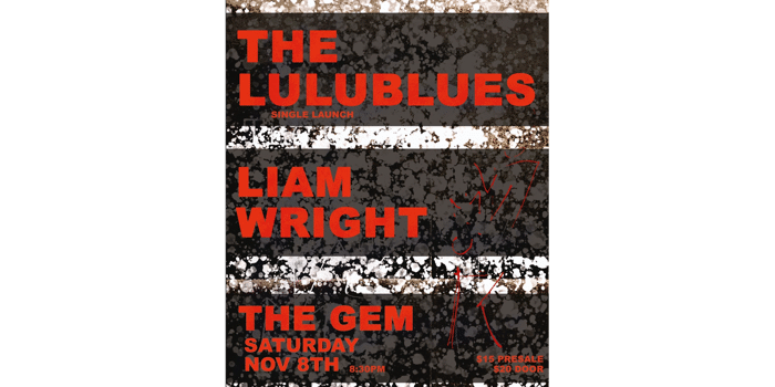 The Lulublues single launch with Liam Wright