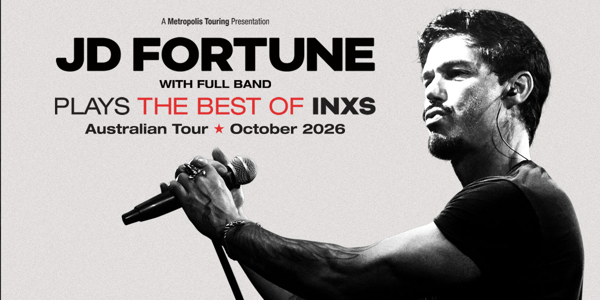 JD Fortune Plays the Best of INXS live at NEX Wests City - Concert poster