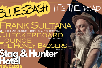 Blues Bash Hits the Road ft/ Frank Sultana & His Fabulous Horn Orchestra, Checkerboard Lounge & The Honey Badgers