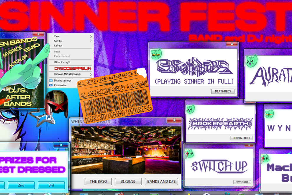 SINNER FEST (Band and DJ Night)