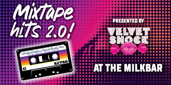 VELVET SHOCK live at Milk Bar - Concert poster