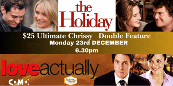 THE HOLIDAY AND LOVE ACTUALLY  ULTIMATE CHRISSY DOUBLE  presented on 35mm fim