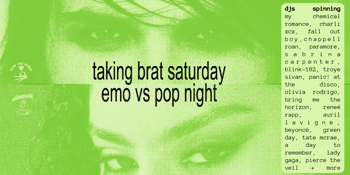Taking Brat Saturday: Emo vs Pop Night - Darwin