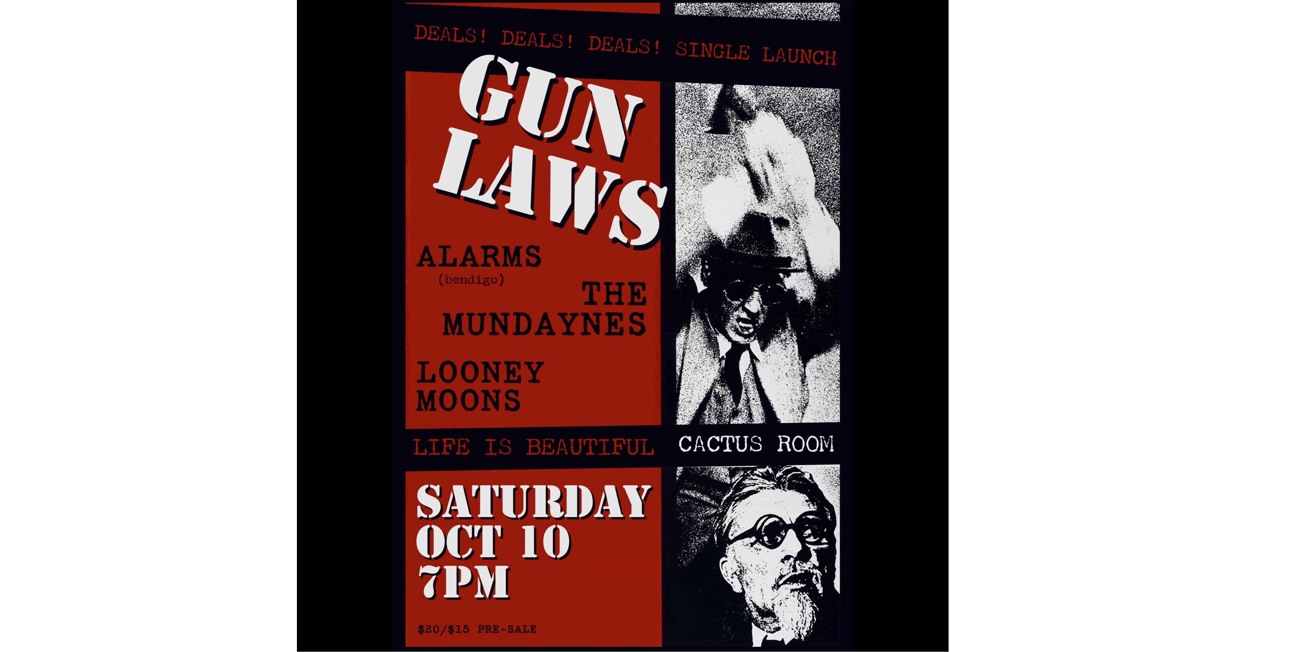 Gun Laws - 'Deals! Deals! Deals!' Single Launch