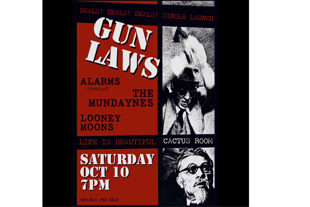 Gun Laws - 'Deals! Deals! Deals!' Single Launch