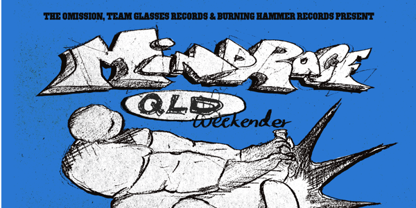 MINDRACE QLD WEEKENDER live at Vinnies Dive - Concert poster