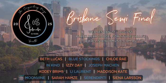 The Songwriting Prize 2025 - Brisbane Semi Final