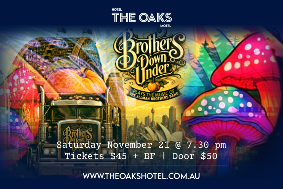The Brothers DownUnder - The Music of The Allman Brothers Band
