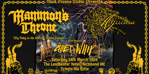 Mammon's Throne 'My Body to the Worms' Album Launch & Aquilus w/ Chief Whip image