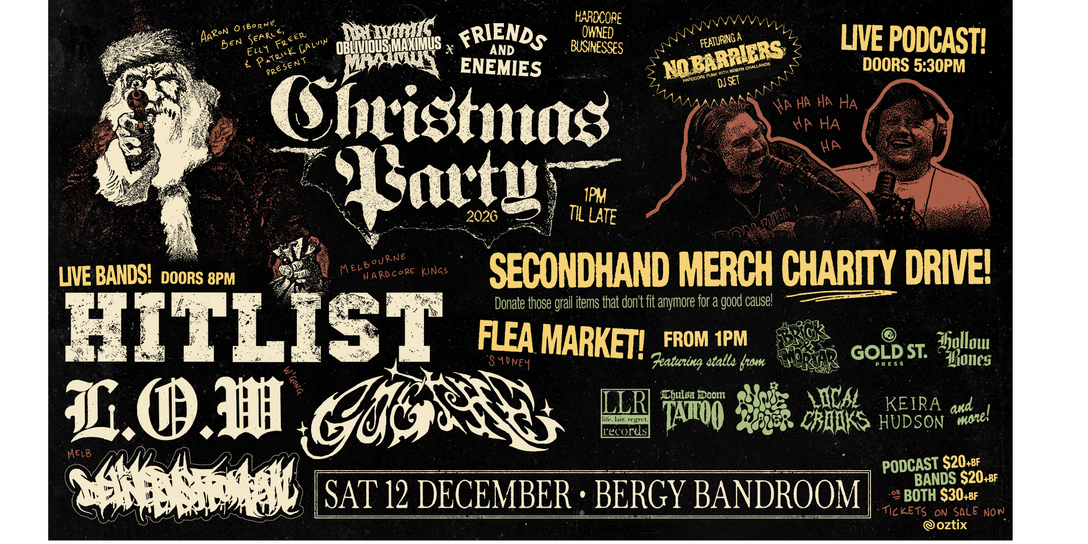 OBLIVIOUS MAXIMUS and FRIENDS & ENEMIES - CHRISTMAS PARTY!