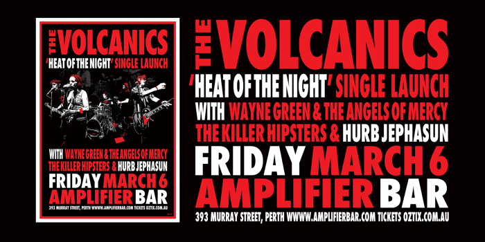 The Volcanics 'Heat of the Night' Single Launch