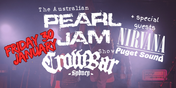 Australian Pearl Jam Show poster
