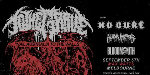 TO THE GRAVE 'NAIL AUSTRALIA TO THE WALLS'