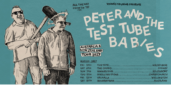 Peter & The Test Tube Babies (Uk) 2027 Aus & Nz Tour   Melbourne at The Tote   Band Room, Collingwood