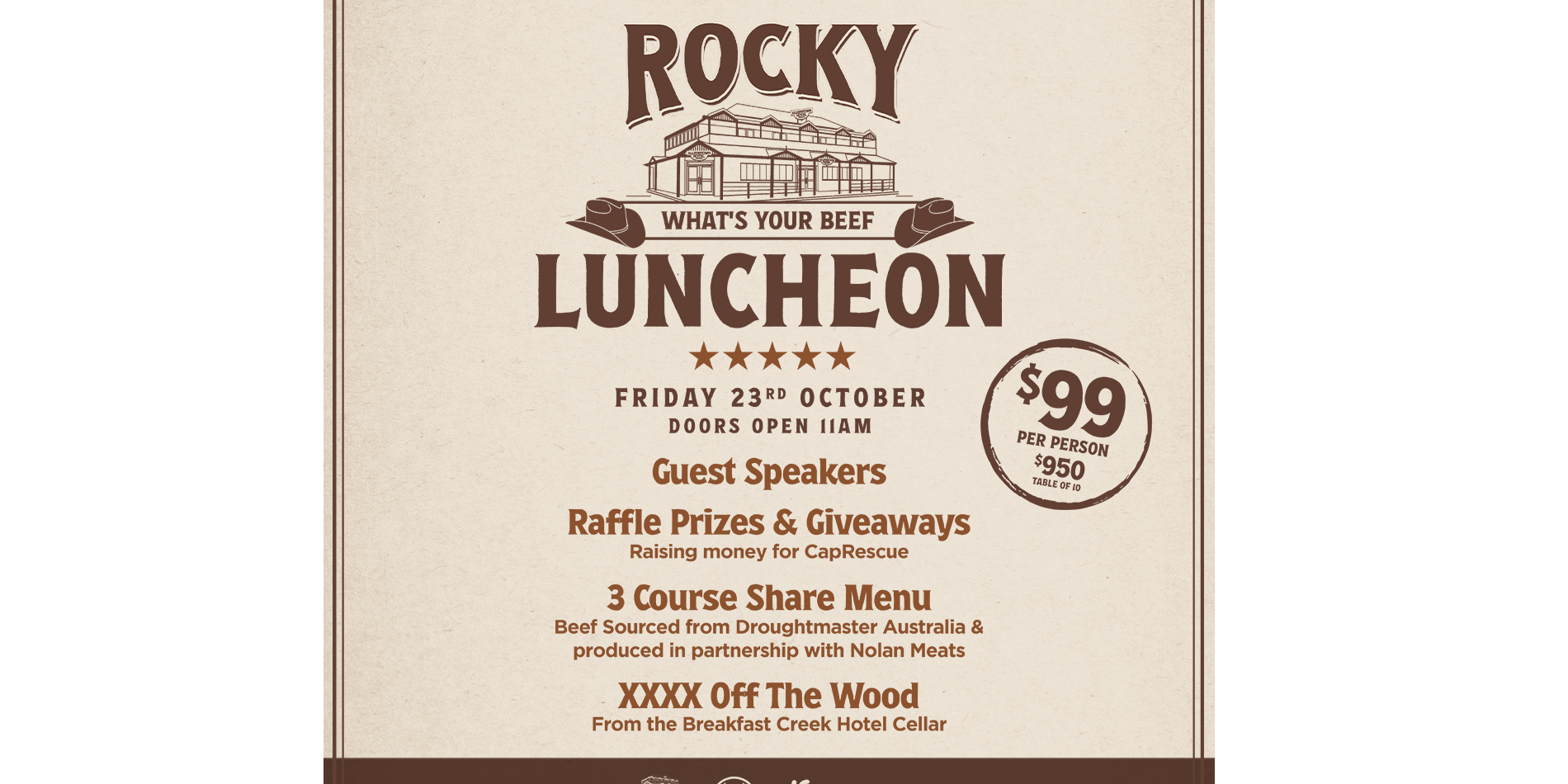 Rocky's 'whats your Beef" Luncheon