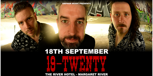 19-Twenty live at The River - Concert poster