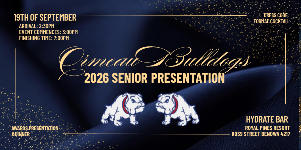 Ormeau Bulldogs AFL Seniors Presentation Event