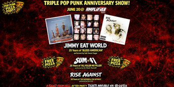 TRIPLE POP PUNK ALBUM ANNIVERSARY TRIBUTE -  Jimmy Eat World, Sum 41, Rise Against Tributes | Amplifier Bar, Perth City