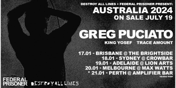 GREG PUCIATO (USA) Australian tour