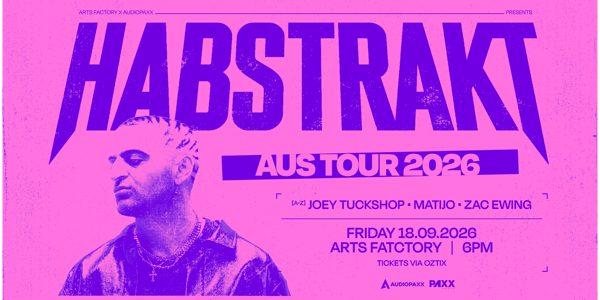 HABSTRAKT - BYRON BAY live at Arts Factory Garden Bar - Concert poster