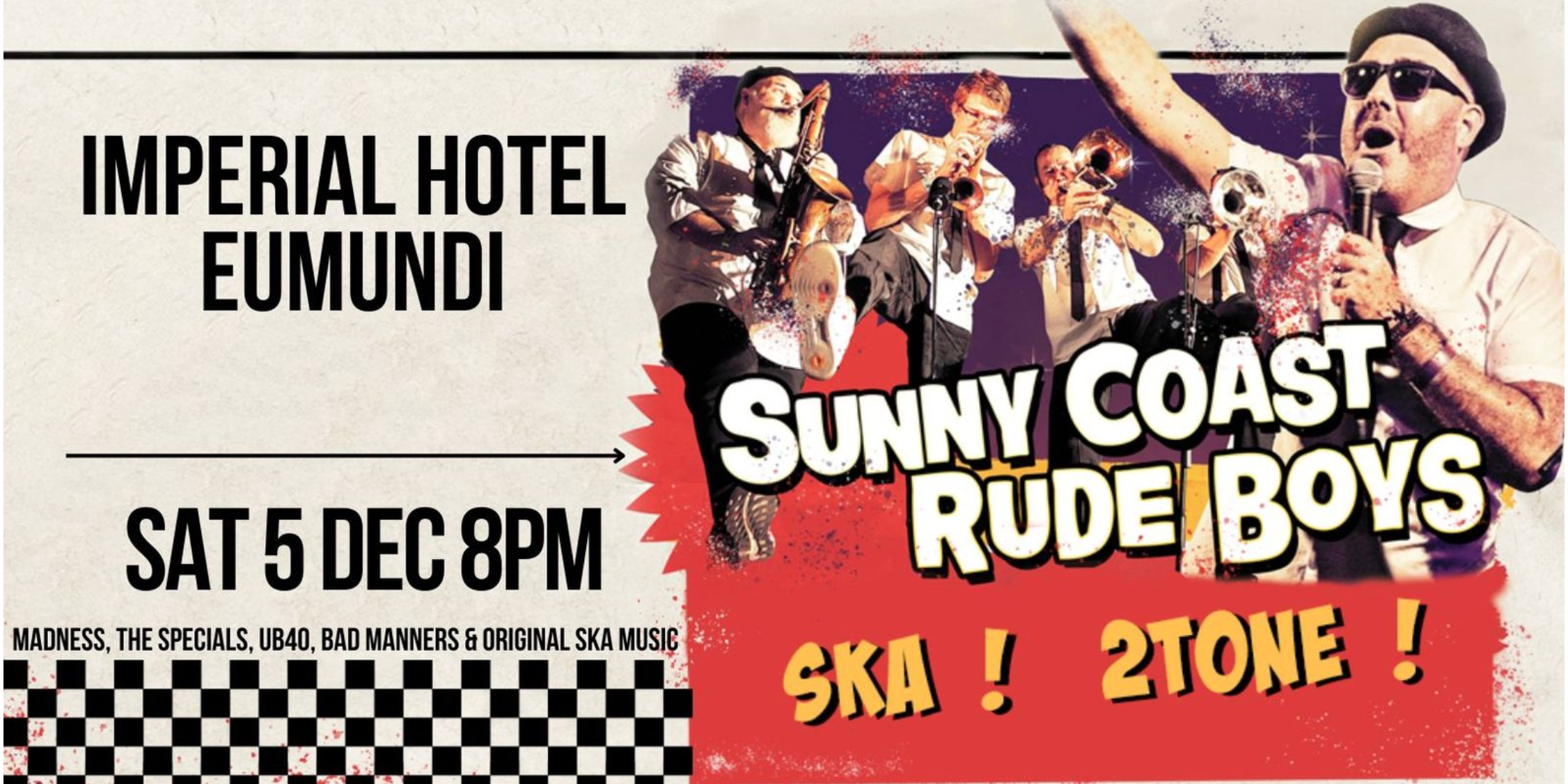 Sunny Coast Rude Boys at The Imperial Hotel, Eumundi
