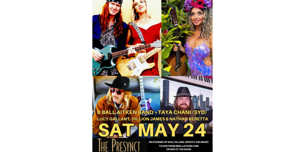 Event image for 8 Ball Aitken Band • Taya Chani
