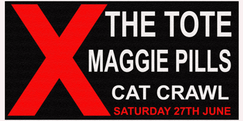 X Play THE TOTE Sat 27th June w/ MAGGIE PILLS + Cat Crawl
