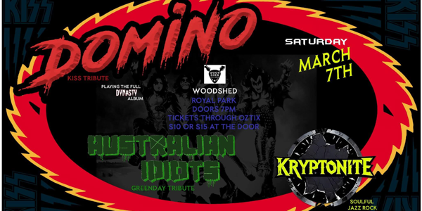 Domino live at Woodshed in Royal Park - Live music event