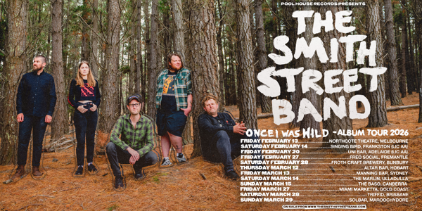 The Smith Street Band live at Miami Marketta in Miami on March 27, 2026 - Concert poster