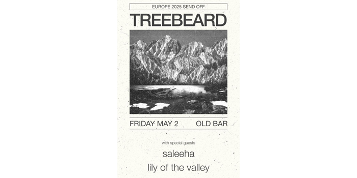 TREEBEARD - EUROPE SEND OFF Tickets at The Old Bar (Fitzroy, VIC) on