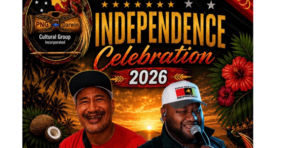 PNG 51st Independence Celebration - PNG-Darwin Cultural Group live at Cyprus Community Center - Concert poster
