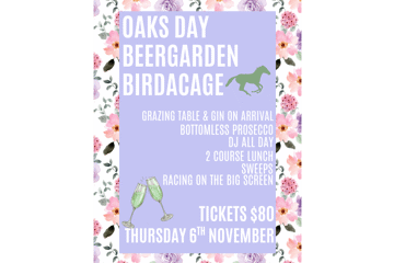 Oaks Day Beer Garden Birdcage