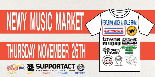 NEWY MUSIC MARKET live at The Hamilton Station Hotel - Concert poster
