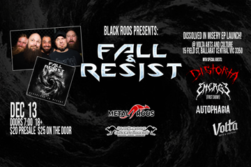 Fall and Resist - Dissolved In Misery EP Launch