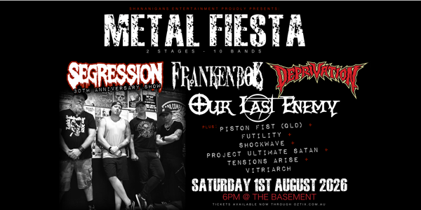 METAL FIESTA 2026 live at The Baso - Canberra - Concert poster
