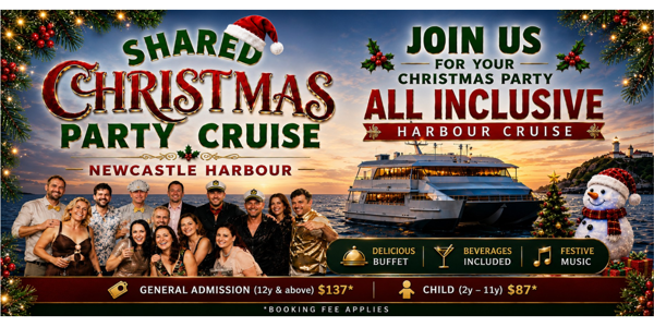Shared Christmas Party Cruise - Dinner Session