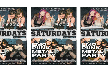 Last Words | Weekly Emo, Punk and Metal Night | Sydney