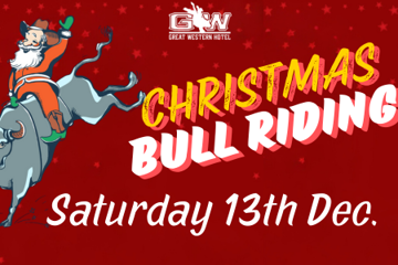 CHRISTMAS BULL RIDE AT THE GREAT WESTERN 2025