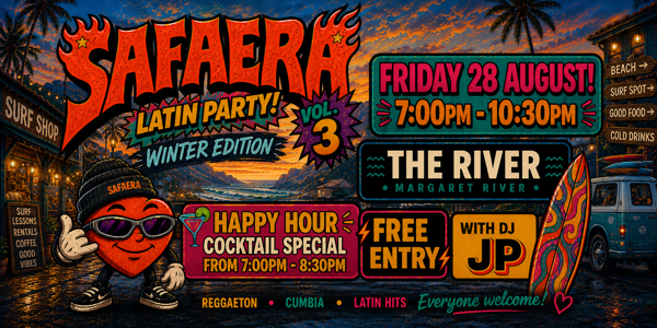 SAFAERA Vol. 3 Winter Edition live at The River - Concert poster