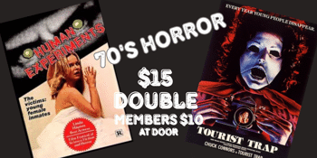 1970's Horror Double Feature (M) presented in 35mm